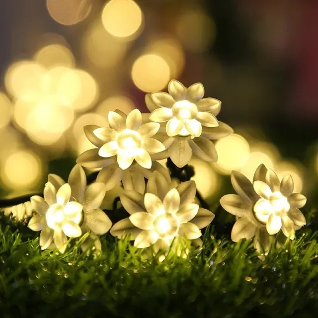 thumbnail image 1 of Guirnalda de luces solares con forma de bola marroquí, 12/7 m, 100/50 LED, resistente al agua, decorativa, para el hogar, jardín, fiesta, 1 of 5