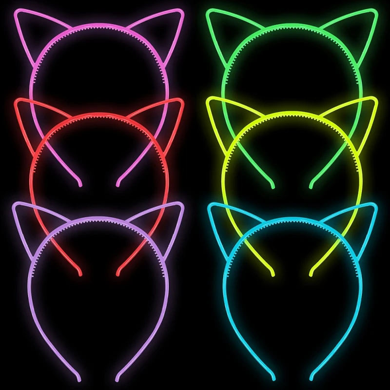 Description Picture 6 of itemCrown Luminous headband LED Shiny Hair Accessories Light Luminous Hairbands Plastic Headband Glow In The Dark for Party Supplies