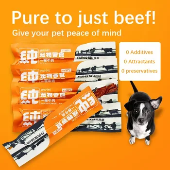 Beef Jerky 25g Chicken Jerky 500g Cat Snacks Pure Beef Jerky Nutritious Delicious Preservative Free Beef Strips Dog Snacks Food 2