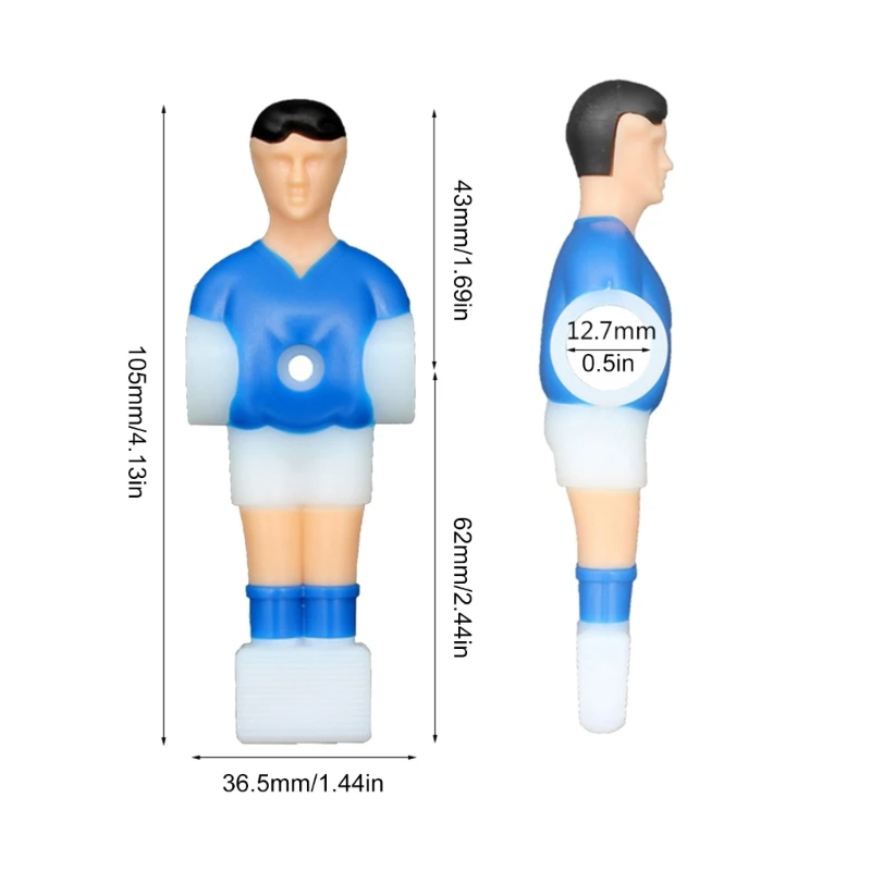 Football Machine Part Table Foosball Mens Table Foosball Resins Soccers Player Replacement Soccer Desktops 24BD