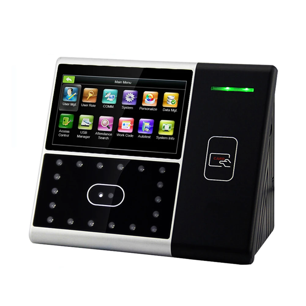 ZK iFace301 Optional 13.56Mhz Smart Card Access Control Face Recognition Time Attendance Access Control With Color Touch Screen