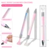 1Pc Nail Art Decoration Wax Dotting Pen For DIY Manicure Self-adhesive Rotary Nail Rhinestone Picker Pencil With 6Pc Replace Wax 1