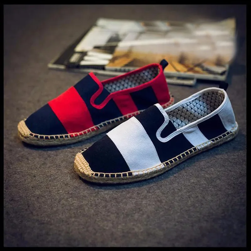 Mens Casual Shoes casual shoes casual sneakers fashion sneakers Slip-on Flat Cloth Breathable Fisherman
