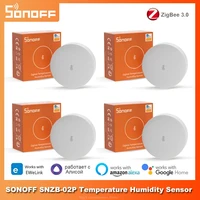 SONOFF SNZB-02P ZigBee Temperature Humidity Sensor Smart Home eWeLink Real-time Monitor Work with ZB Bridge-P Alexa Google Home 1