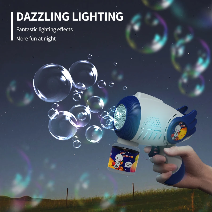 bubble gun cartoon shape fully automatic continuous foaming handheld electric