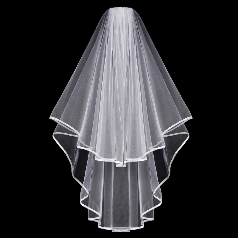 

White Bride Veil With Comb For Hen Wedding Party