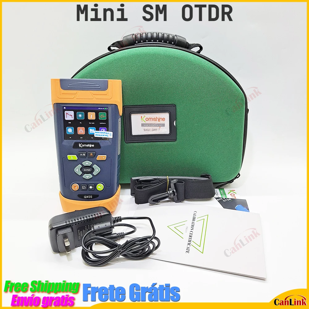Canlink Qx55 Otdr Mini Sm Pon Otdr 1310/1550Nm 1625Nm With 10Mw Vfl,Power Meter,Light Source. Self Cablbration/Link Map Function