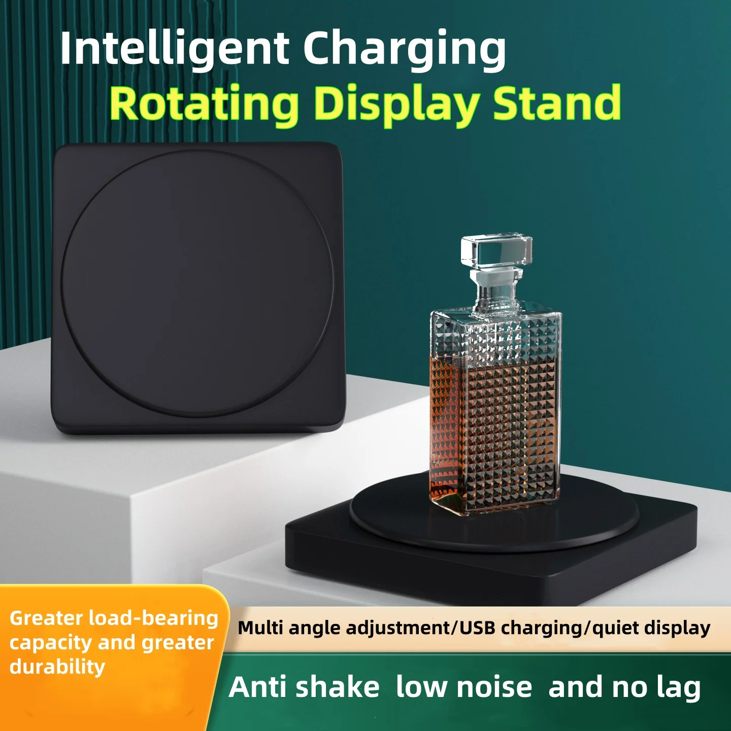 Motorized 360° Rotating Display Stand for Enhanced Photography and Product Showcases, 6.7 Diameter