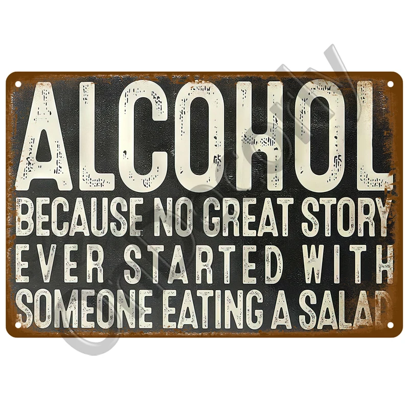 Beer Tin Sign Rum Brand Vintage Metal Sign Home Decor Bar Pub Club Man Cave Wall Art Poster