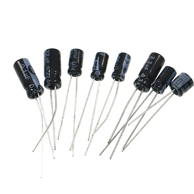 200pcs 15Value 0.1uF 0.22uF 0.47uF 1uF 2.2uF 10uF 33uF 47uF 100uF 220uF 10V 16V 25V 50V Electrolytic Capacitor Assortment Kit