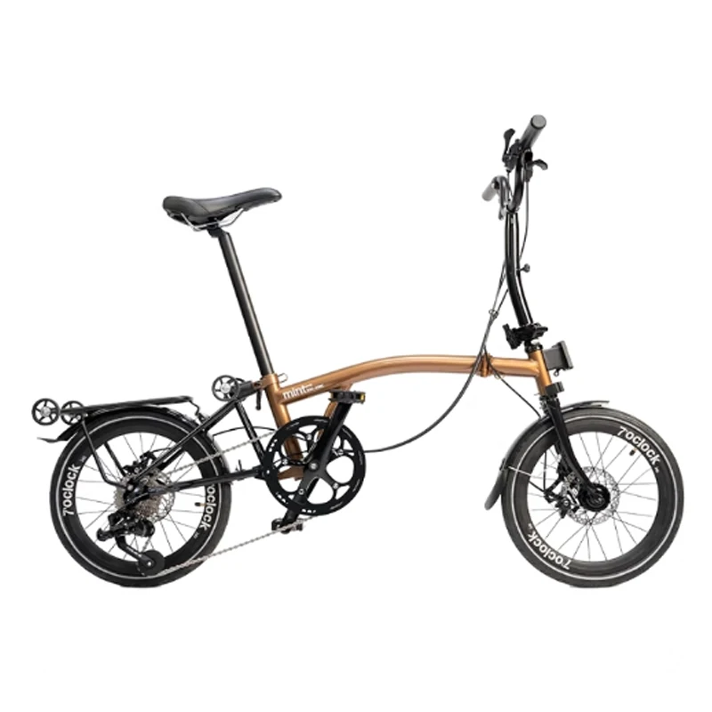 MINT クロモリ 16インチ349 折り畳み自転車 BD9 新色 スカイグレー 9速