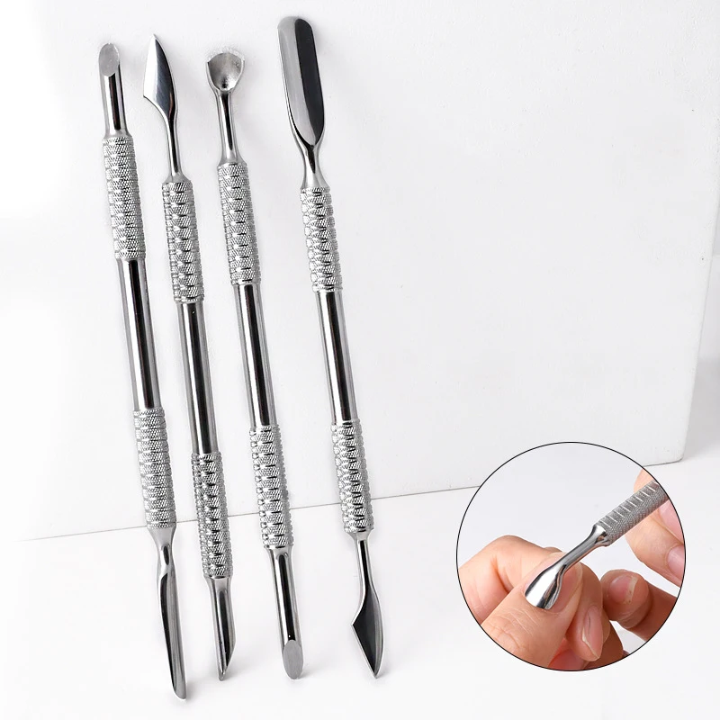 Hook Type Cuticle Pusher Nail Polish Remover Gel Nail Polish Peeler Scraper Stainless Steel Clean Manicure Tool for Nail Art Best Sellers In Beauty & Health