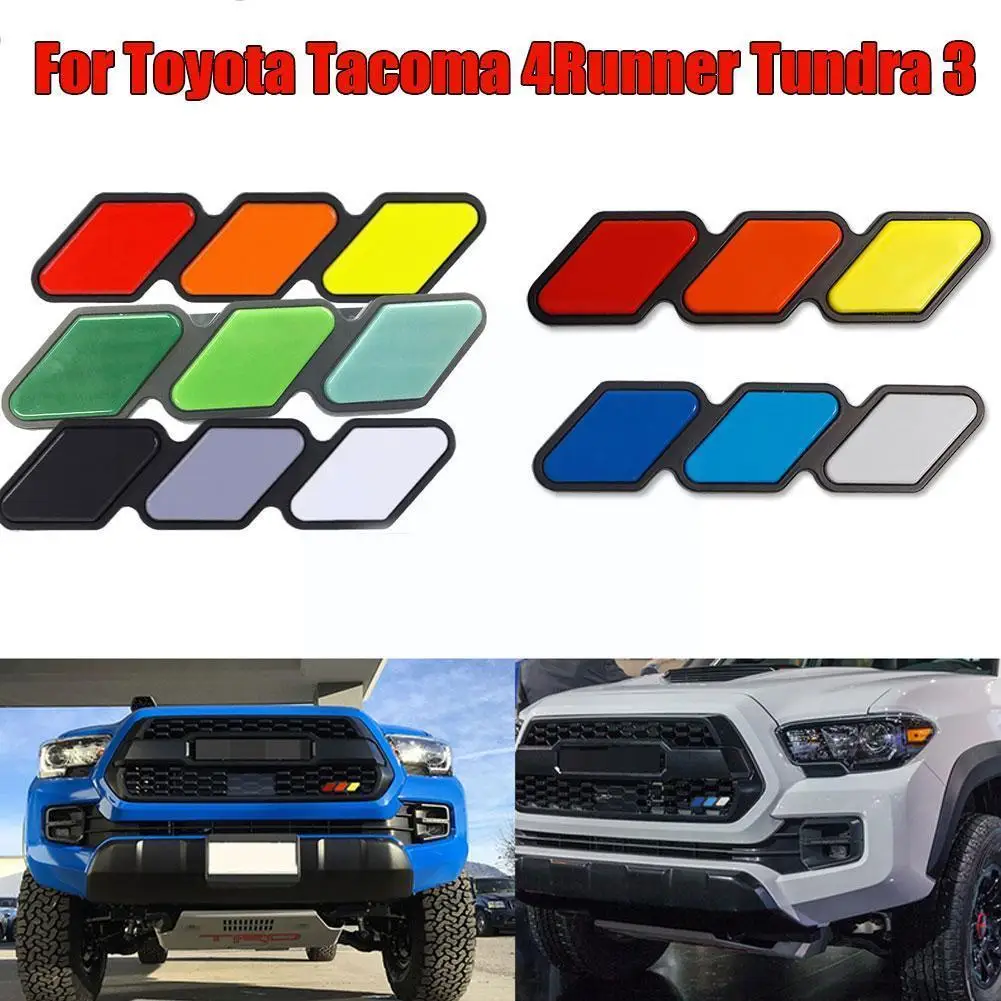 For Toyota 4runner Tricolor 3 Grille Car Emblem Car Accessories Badge