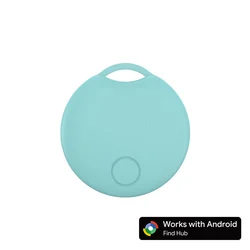 Smart GPS Tracker for Android - Key Finder & Pet Locator with Google Find Hub Integration (Blue)
