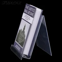 Premium Clear Acrylic Vertical Desktop Book Holder for Textbooks Magazines and Decor Space-Saving Design 2