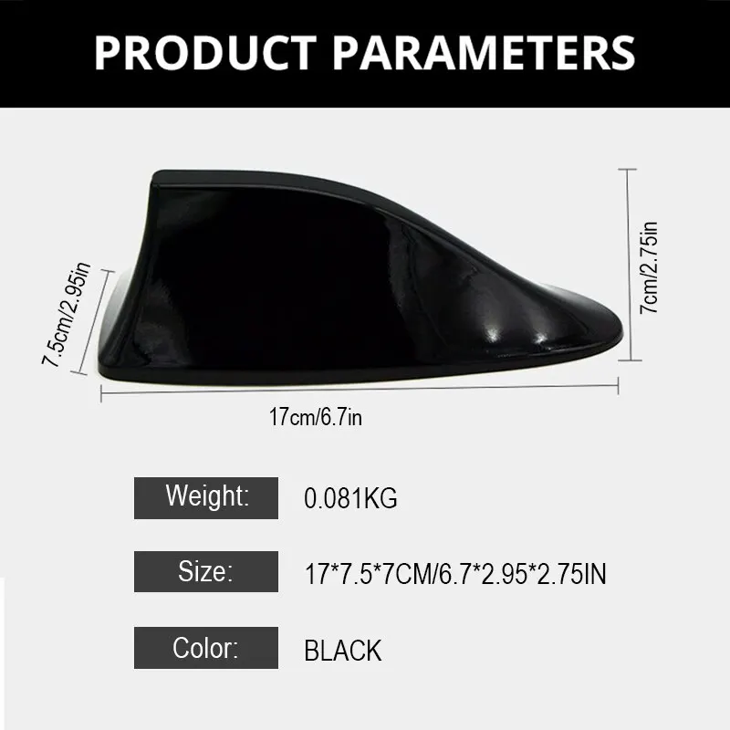 Roof Modification Accessories General Motors Shark Fin Tail Wing Decoration Antenna No Radio No Punching