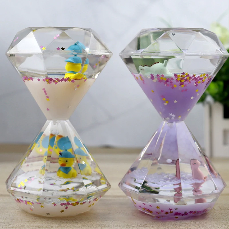 Liquid Motion Bubbler Timer,Diamond Shaped Liquid Timer For Fidget Toy,Children Activity,Calm Relaxing And Home Ornament 2