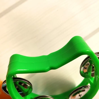 4pcs Tambourine Jingles Rattle Bell Musical Instruments for Party Kid Game Toys Educational Musical Rhythm Toy 6
