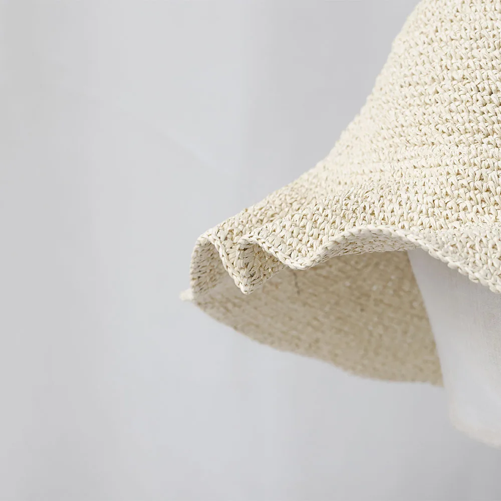 Handmade letter embroidery Bucket Hat Fisherman Hat Hand weaving Panama Girl Fishing women Sun Hats women bucket hat sun hat women hat bucket hat