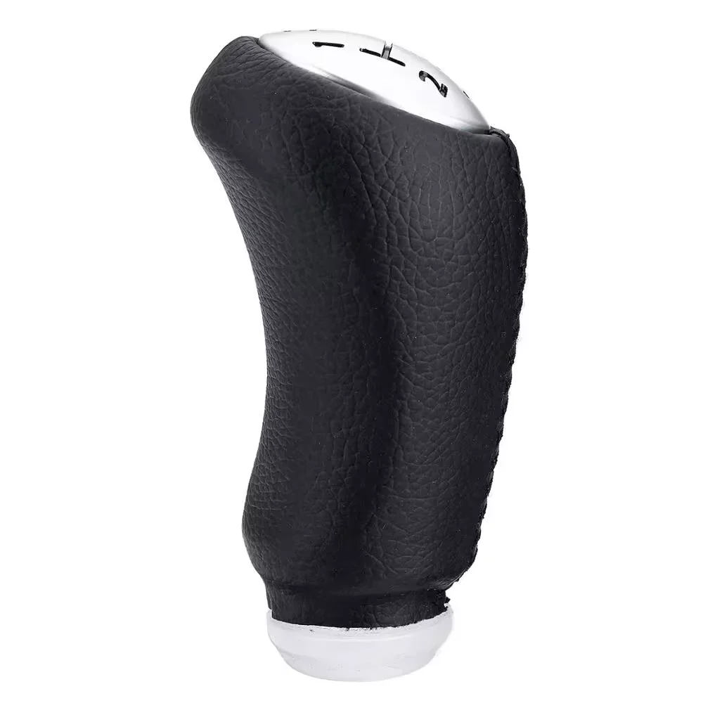 Matte Black and Gray Gear Shift Knob - Ergonomic Design with Headball Grip
