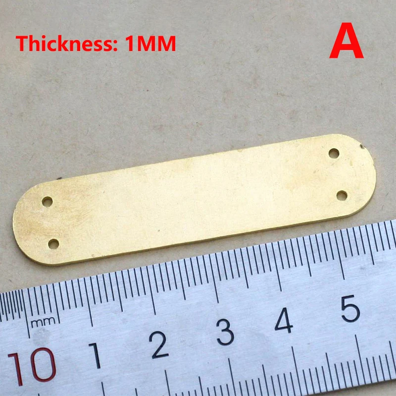 1pc Messer Zubehör Messing Futter Liner Spacer Board für 58mm Victorinox Schweizer Armee Messer DIY Mae ersetzen Reparatur teil – Detail 1