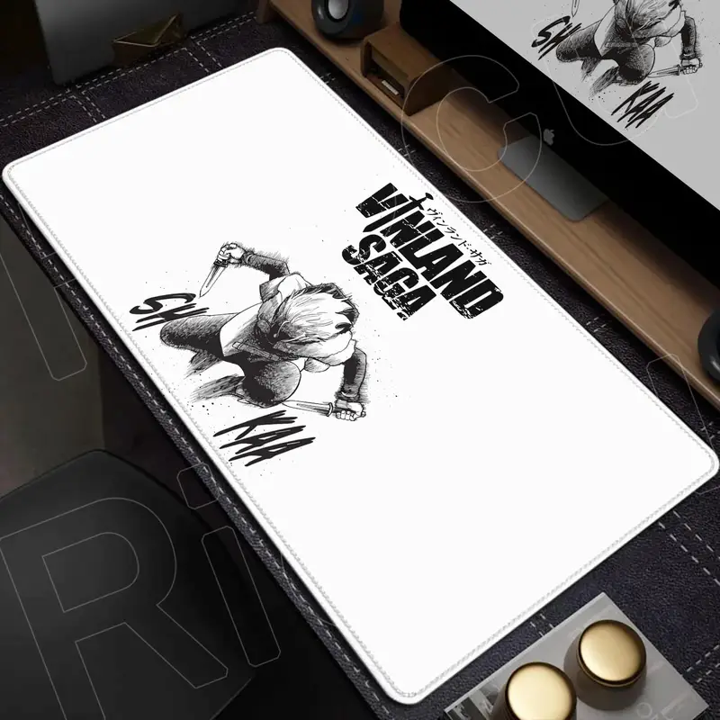 XXL Large Mousepad Vinland Saga 90x40CM Mouse Pad E-sports Gaming Keyboard Protector PC Accessories HD Computer carpet Desk Mat - Image 30