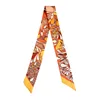 Korean Spring New Cashew Fruit Flower Women's Versatile Twill Wrapping Bag Handle Ribbon Hair Band Small Scarf Scarf Headband 5