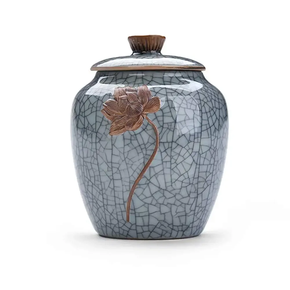 

Memorial Urn Cremation Urns, Ceramic Celadon Sealed Cans, Storage Tanks, Tea Pots, Tea Cans