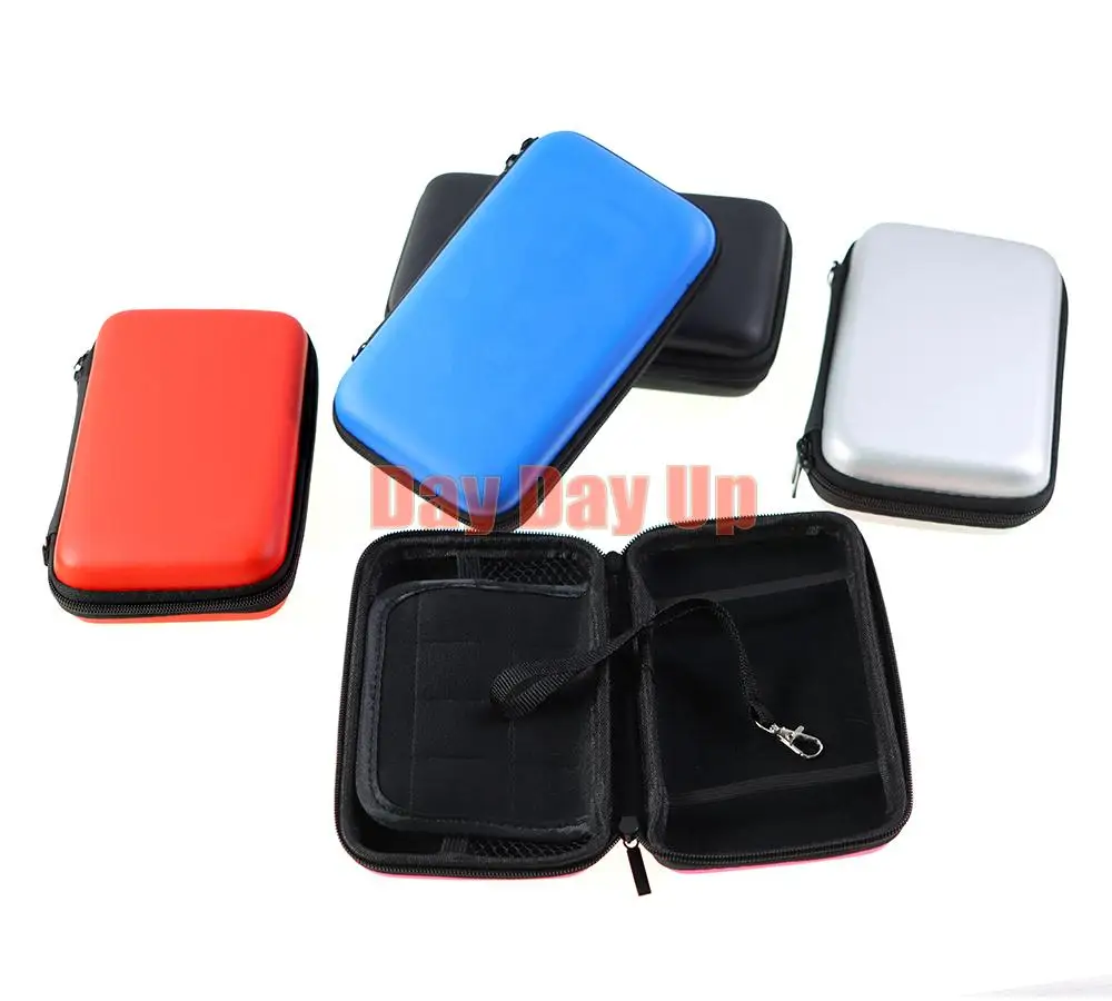 15PCS EVA 가방 게임 패드 보호 파우치 케이스, 끈 케이스 보호 홀더 가방 닌텐도 New 2dsxl ll