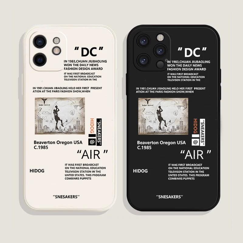 Hot Off Air Sports Shoes Custodia Per Telefono Di Marca Per Iphone12 13Pro Max 11 14 Mini Xs Max Xr 7 8 Plus 24 Sneakers Cover Posteriore Con Etichett