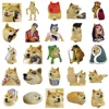 50PCS Doge MEME Funny Stickers Vintage For Hot DIY Kids Notebook Luggage Motorcycle Laptop Refrigerator Decals Graffiti Toys 2