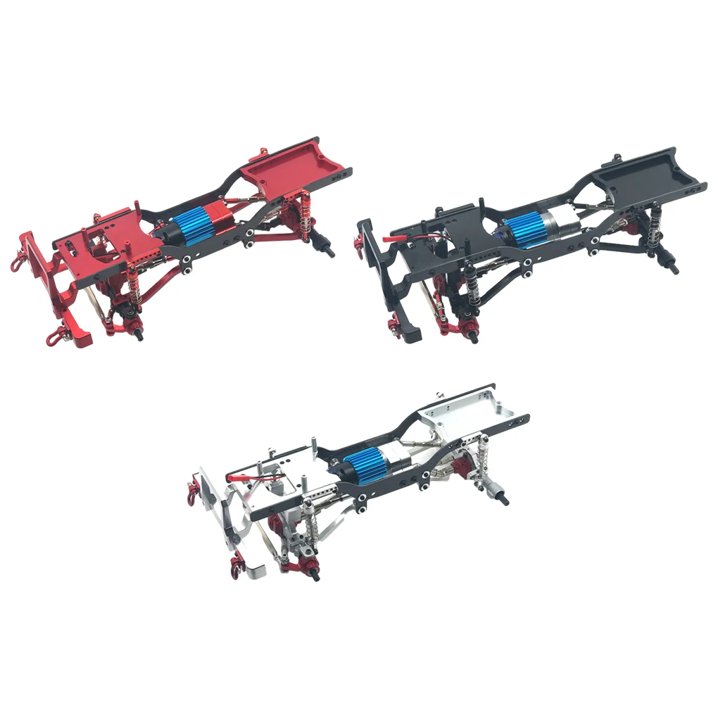

RCGOFOLLOW Aluminum Alloy Strong Car Frame RC Upgrade Part Strong Chassis Frame For 1/12 Rc Car Frame MN D90 RC Car Part