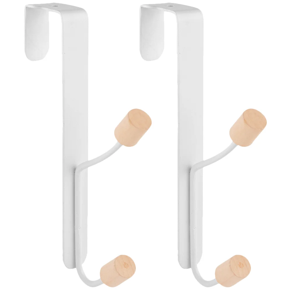 

2pcs Hanging Hooks Punch Free Hanging Storage Hangers Over Door Hangers