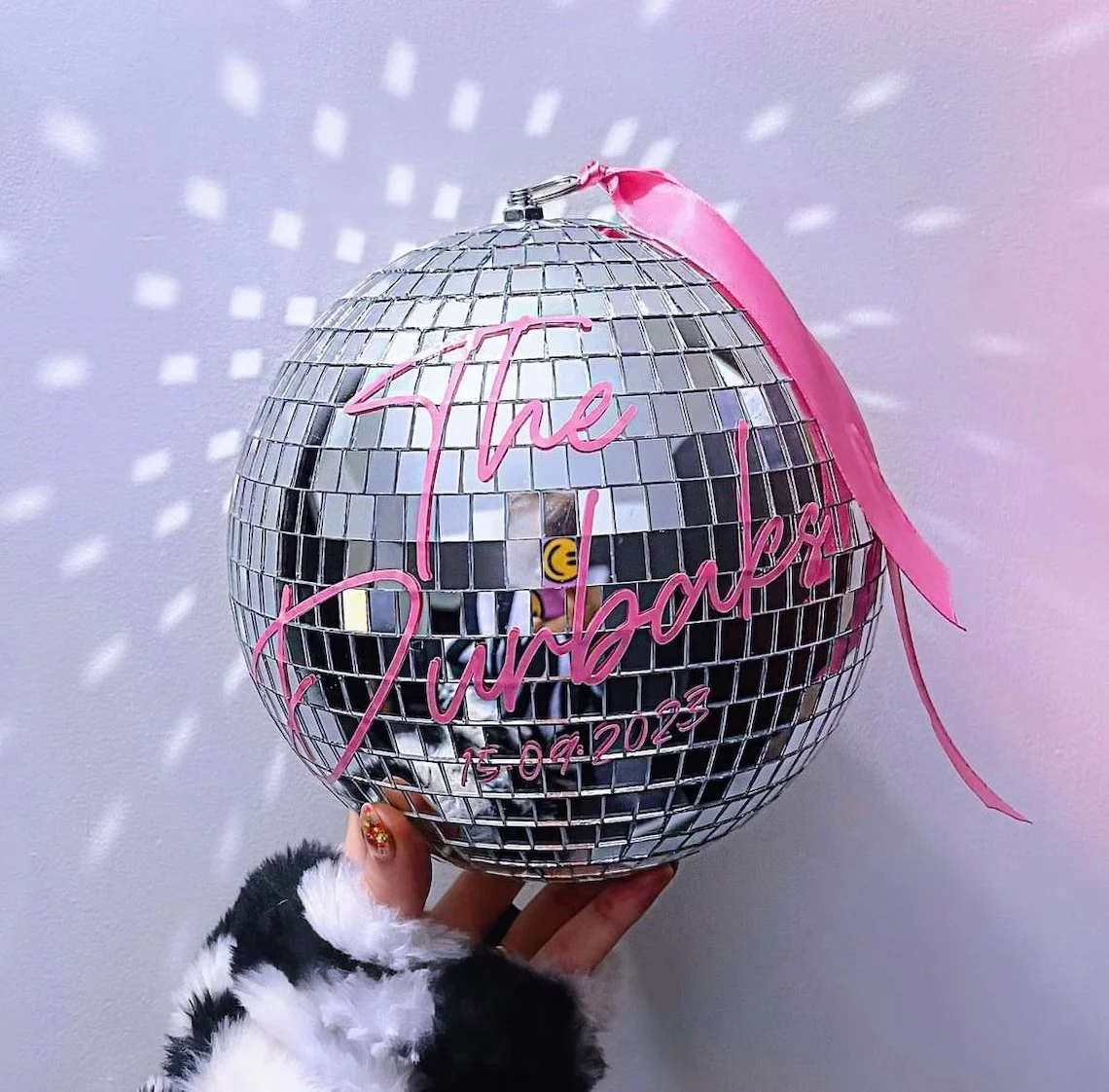 Personalised Disco Ball 20cm Party & Wedding Decor Unique Gift Disco Theme Parties DIY Weddings Showers Events Hen Do