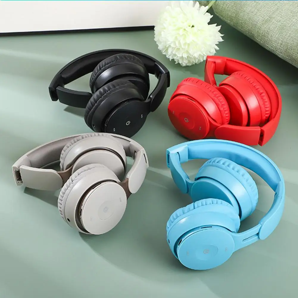 

Wireless Headset 1 Set Handsfree Ergonomics Design Widely Compatible 40mm Horn HiFi Sound Wireless Headset Daily Use