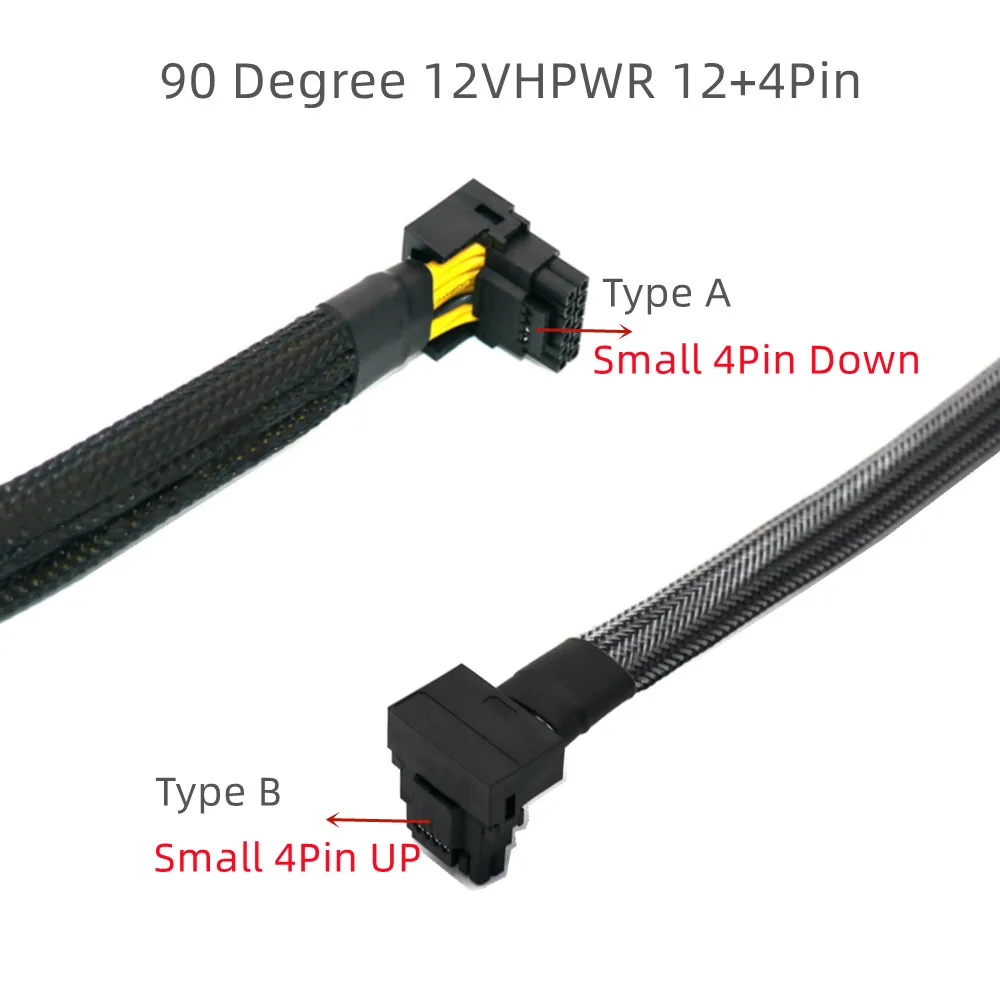 Graus 12vhpwr 12 Mais 4pin para Peças Macho 8pin Atx 16awg 5.0 Fonte de Alimentação do Cabo Modular para Corsair Antecec Xpg Núcleo Rtx4080ti 600w 90 - Imagem 3