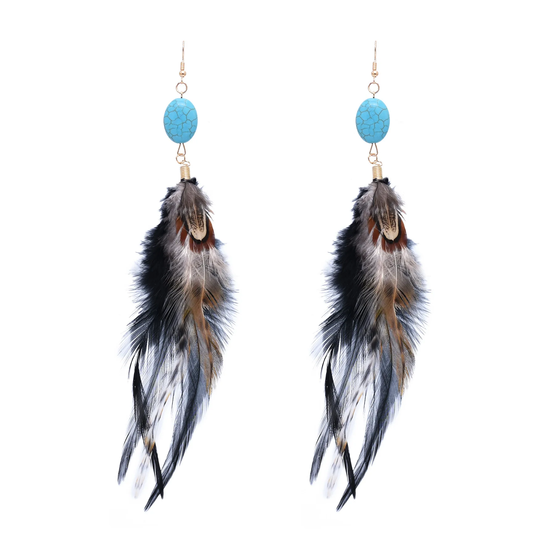 Native American Feather Earrings Hot Summer Colours 7 Designs Available HandMade - Foto 2