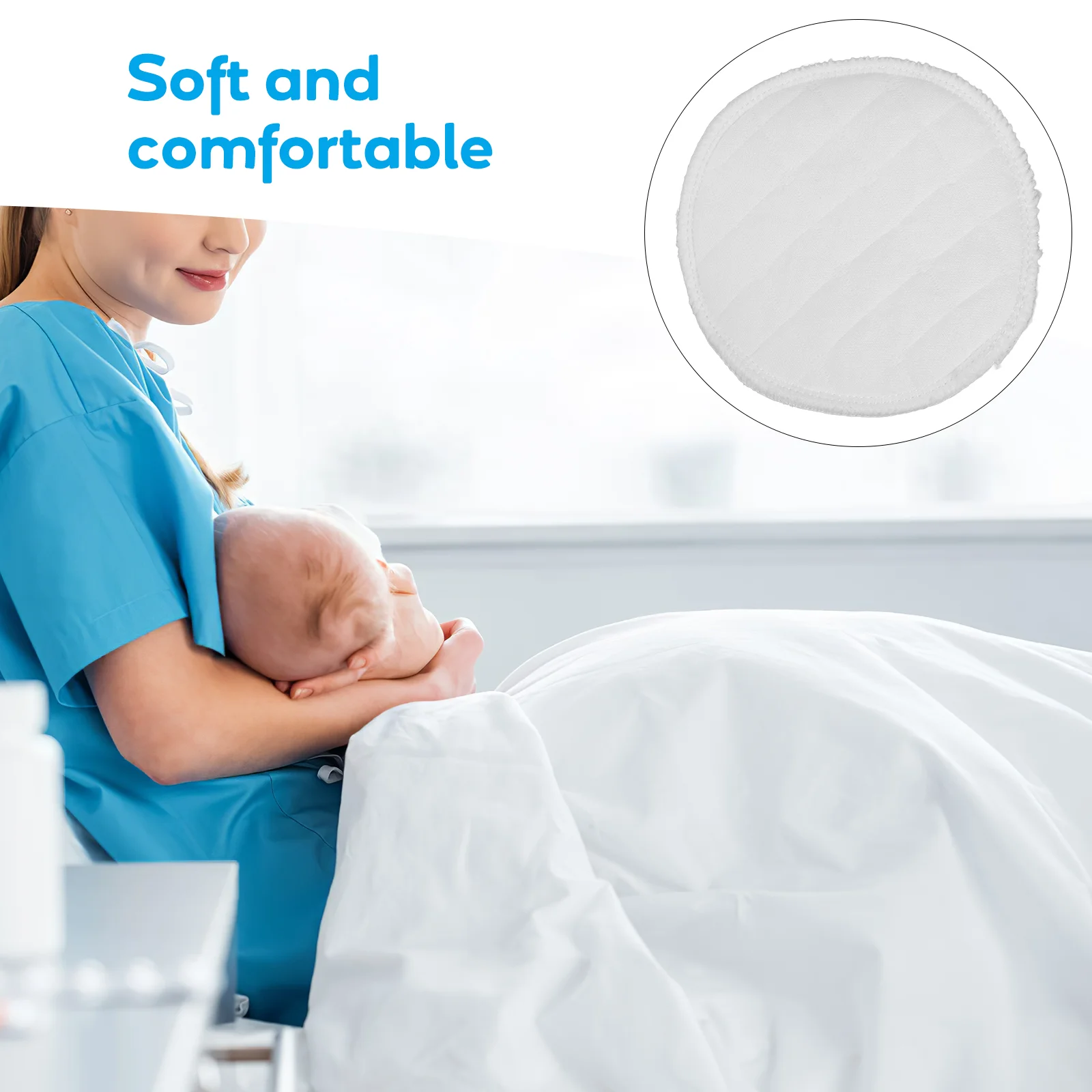 10 PCS Washable Breast Pads Baby Pillow Extra Large Nipple Covers Balm for Breastfeeding Nursing