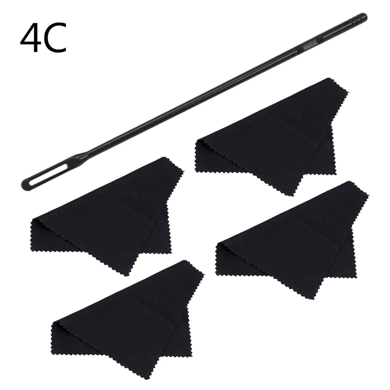 Flute Maintenance Tools Cleaning Kits Cloth Rod Rag Swab