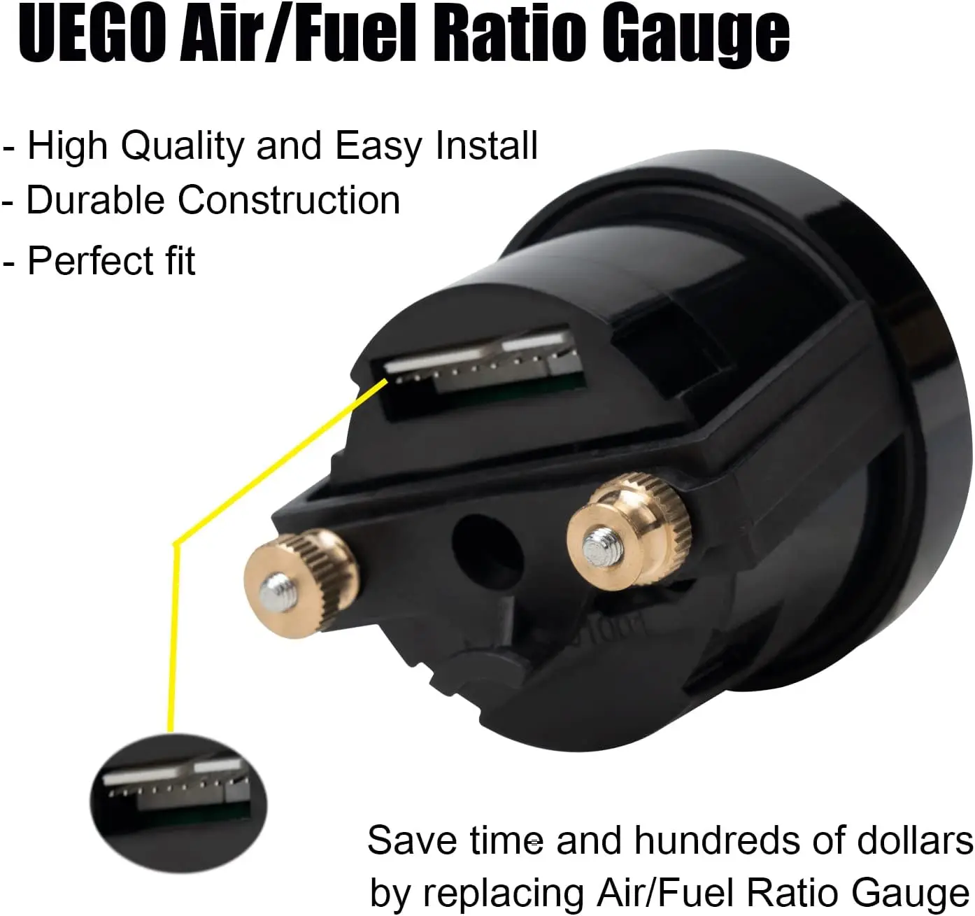 UEGO Wideband Air/Fuel Ratio Gauge With 4.9 LSU Sensor | Digital AFR Controller With 0-5V Output