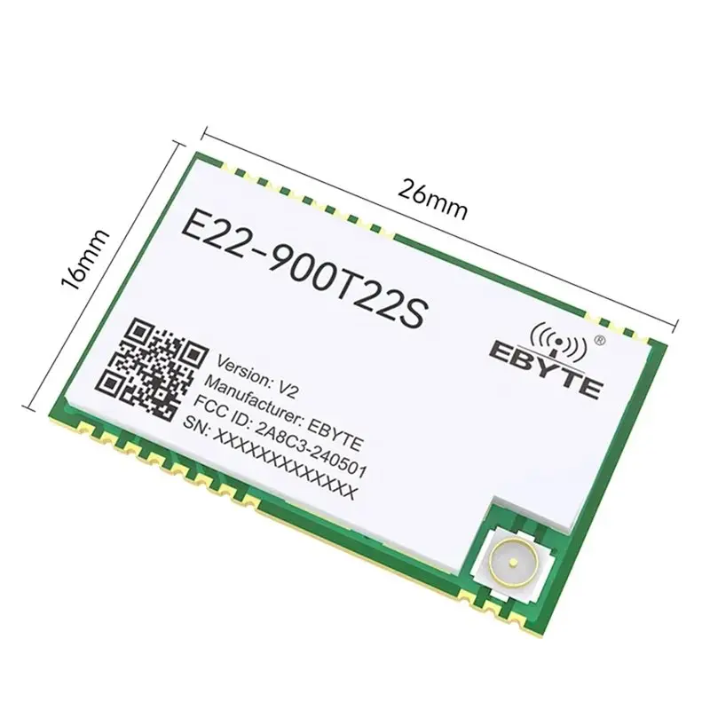 EBYTE E22-900T22S 915Mhz Lora 무선 RF 모듈 UART SMD 송수신기 22Dbm 송신기 및 수신기 RSSI 네트워킹