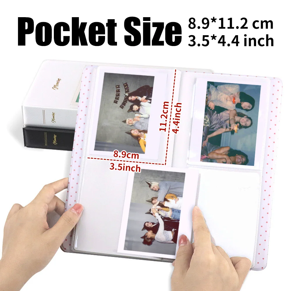 Photo Film Album For Fujifilm Instax Wide Album 64 Pockets For Fujifilm Instax Wide 400 210 300 Link Photo Paper Album Storage Souvenir Book