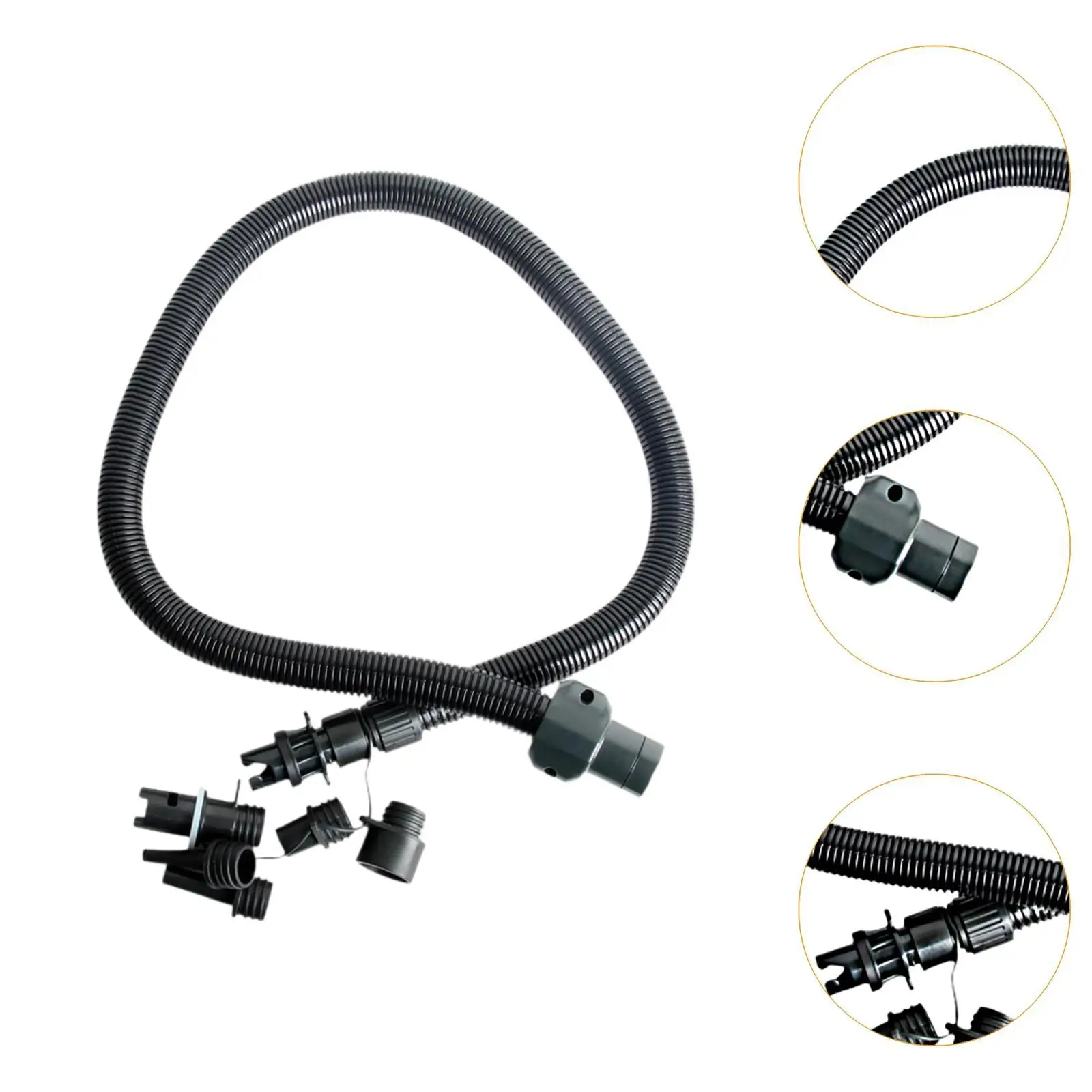 Manguera Para Inflador Con 6 Adaptadores - Para Bombas De Aire, Compatible Con Tablas De Paddle, Barcas, Colchonetas, Kayaks Inflables