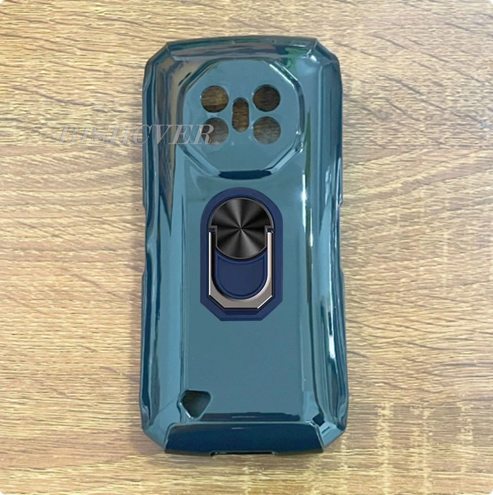 5.5 Smartphone TPU Soft Silicone Cover with Back Ring Holder Bracket