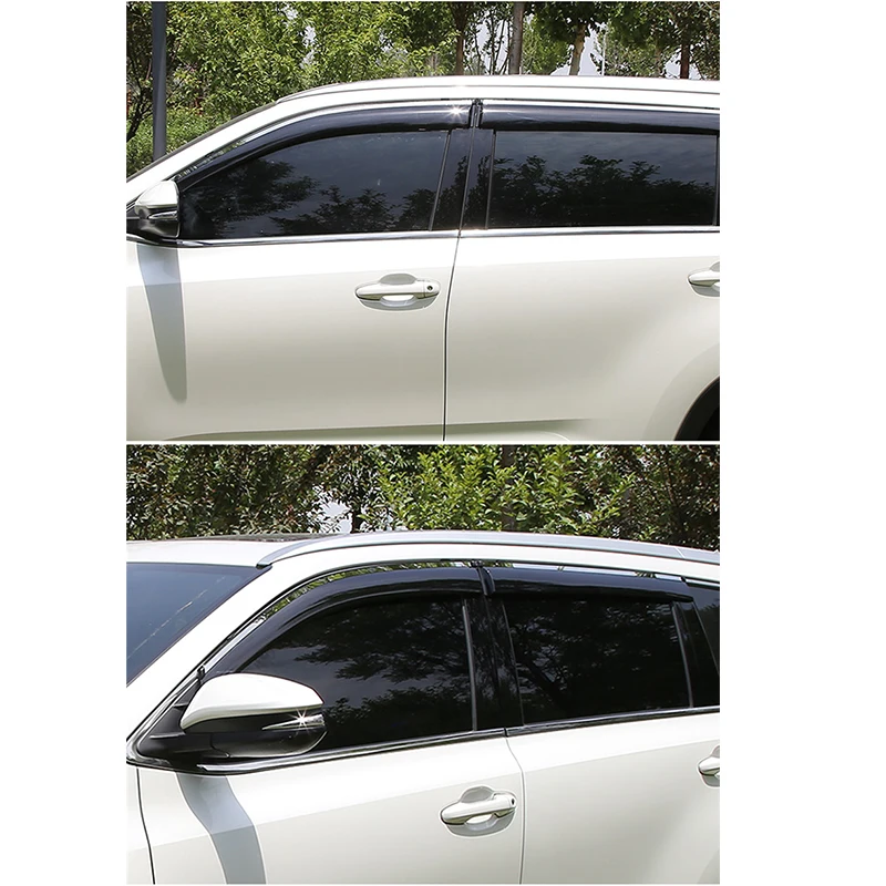 Auto Seite Windows Visiere für Citroen C4 Picasso MK2 7 Sitz 2014 ~ 2022  Zubehör Markisen Sonne Regen Rauch Shades schutz Deflektor - AliExpress