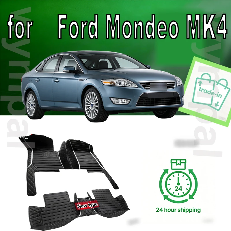 Tappetini auto per Ford Mondeo MK4 2007 2008 2009 2010 2011 2012 2013 Auto di lusso in pelle uomo donna tappetini auto copertura completa