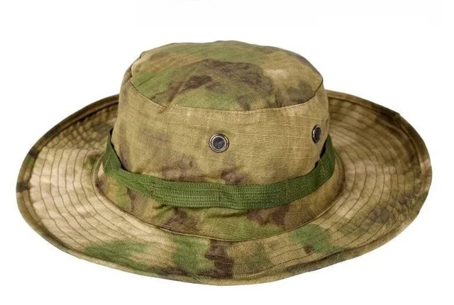 Boonie Hat Highlander Color Patchwork Style Tactical Round Hat Men Cotton Cap