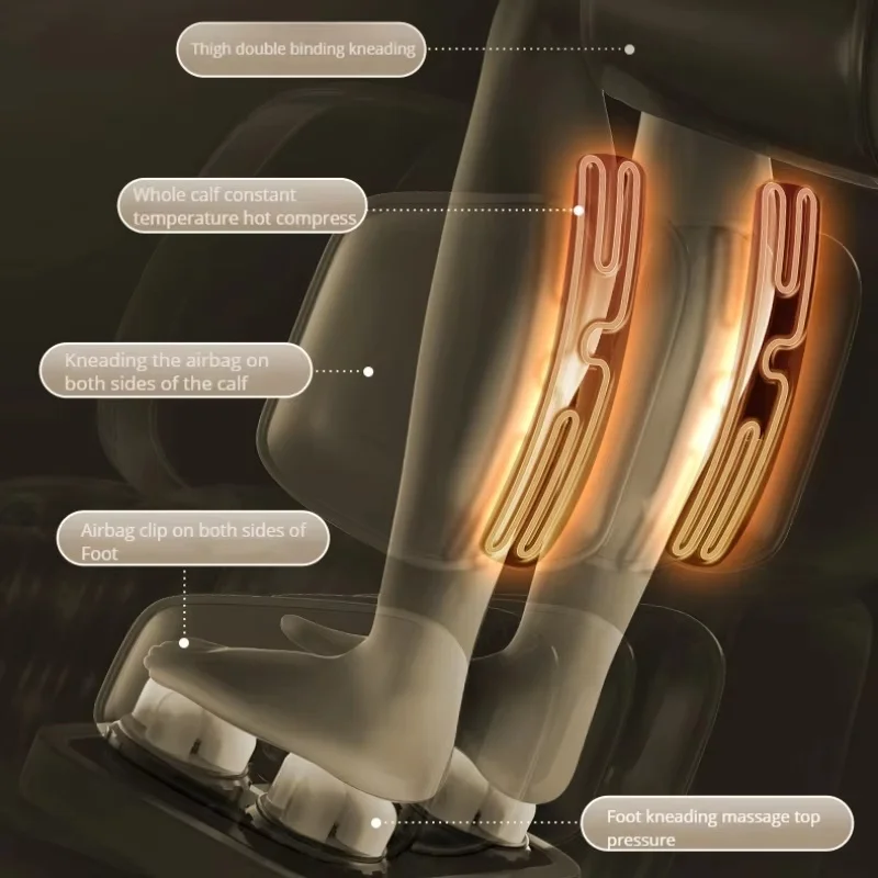 Full Body Zero Gravity Electric Roller Massage ChairDeluxe Heated Touch ScreenMultiple Shortcut Buttons Support Voice 5