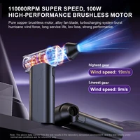 Protable Air Duster Mini Powerful Air Blower for Computer 110000RPM Mini Electric Cordless  Computer Keyboard Cleaner Air Blower 1