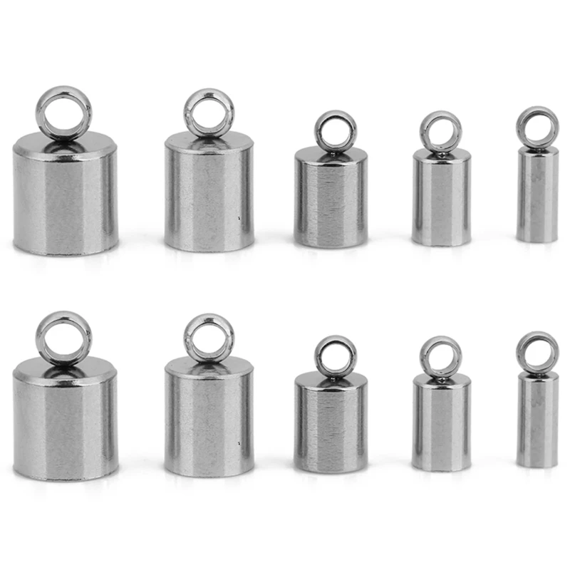 20 Stück Edelstahl-Verschlüsse, Haken, passend für 2 3 4 5 6 mm Kordel, PVD-Verblassen, Endverbinder, Armband, Halskette, Zubehör, Schmuckherstellung – Detail 4